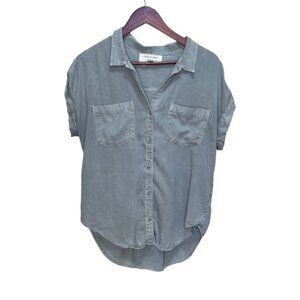 Cloth  Stone Grey Stonewash Button Down Shirt Size Medium